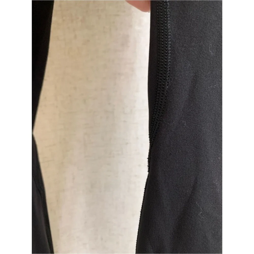 lululemon Align Asymmetrical Waist 25” Black Mid High-Waist Back Leggings
